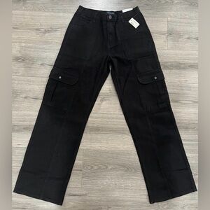 Aeropostale Women’s Black Cargo Jeans Size M | NWT
